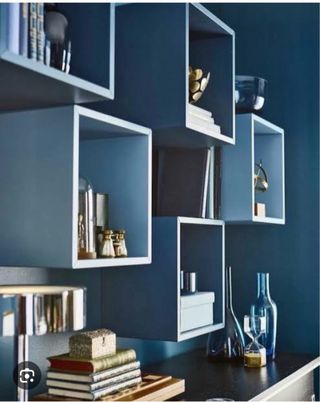 4 Cubos Eket Ikea (3 gris y 1Azul)