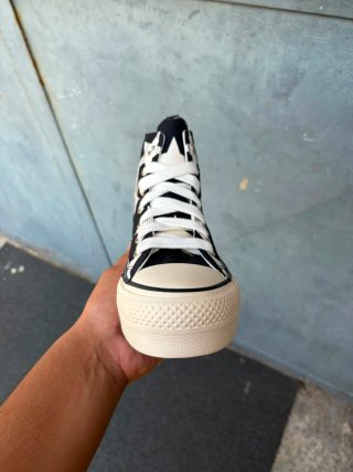 Converse Ctas Lift Hi Nere e Bianche