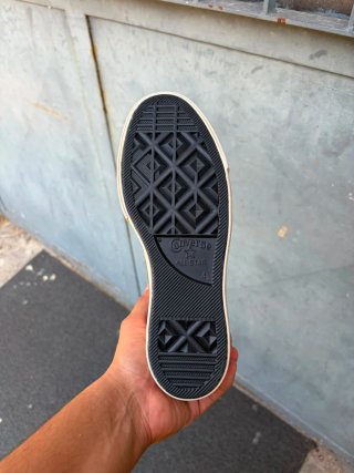 Converse Ctas Lift Hi Nere e Bianche