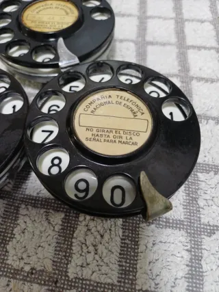 Disco de marcacion Teléfono Antiguo Baquelita