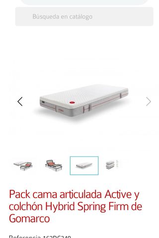 Cama articulada Active 105x190 + Colchón Hybrid