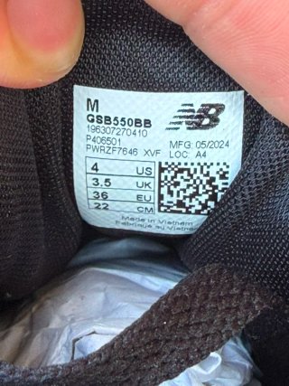 New Balance 550 nere