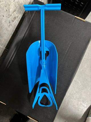 Calzador de calcetines azul