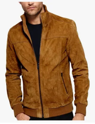 Cazadora Piel Auténtica Marrón