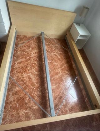 Estructura Cama Malm Roble