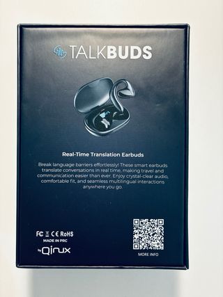 Auriculares Traductor Qinux TalkBuds M8 Negro