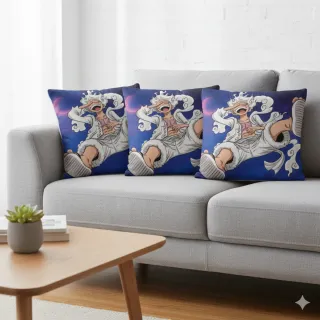 Copricuscino One Piece Luffy Gear 5 Double Face