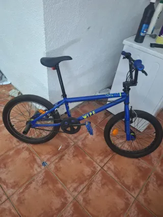 Bicicleta niño azul usada poco