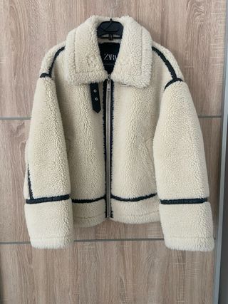 Cazadora Biker Efecto Pelo