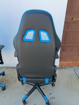 2x Sillas Gaming Newskill Azul y Negra (Leer)