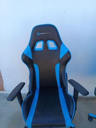 2x Sillas Gaming Newskill Azul y Negra (Leer)