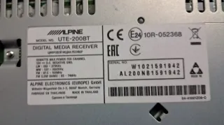 Radio Coche Alpine UTE-200BT Bluetooth