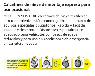 Michelin SOS6 grip (cadenas textiles nieve)