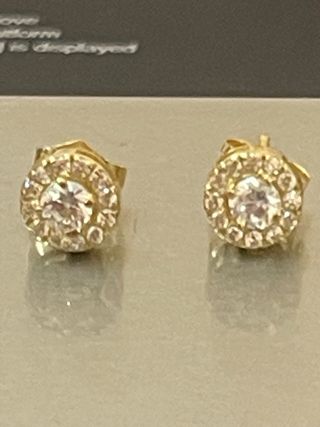 Pendientes Oro 18k 0.48 Ct Diamantes Naturales