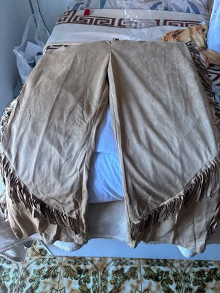 Disfraz con flecos y estampado Vaquero unisex