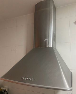 Campana extractora cocina plata Teka