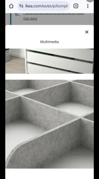 Organizador cajones KOMPLEMENT Ikea