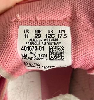 Zapatillas Puma rosas para pequeños