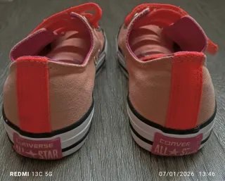 Converse Naranja T34 Velcro