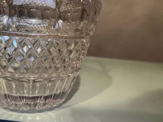 Portaghiaccio in cristallo con coperchio