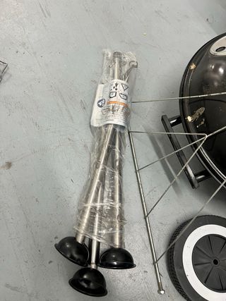 Barbacoa Portátil Negra/Plateada (1 Uso)