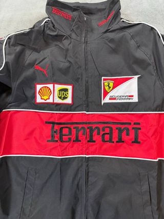 Chaqueta Ferrari F1 Negra Vintage Racing Talla XL