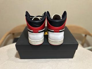 Nike Air Jordan 1 Mid Blanco Rojo Negro