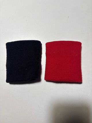 Muñequeras Jordan Negras y Rojas