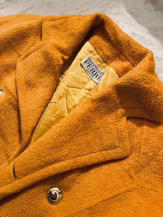 Cappotto GIANFRANCO Ferré giallo lana vintage