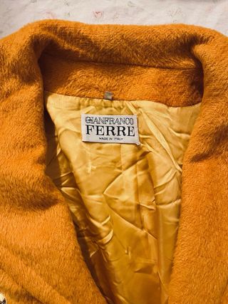 Cappotto GIANFRANCO Ferré giallo lana vintage