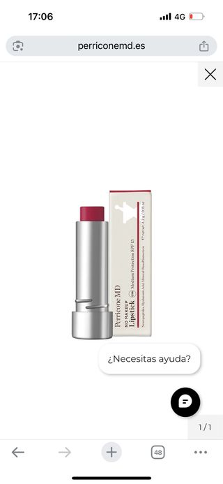 Perricone MD Lipstick Rojo SPF15 Nuevo