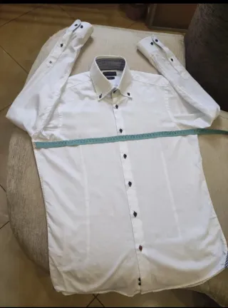 Camicia Tommy Hilfiger bianca uomo