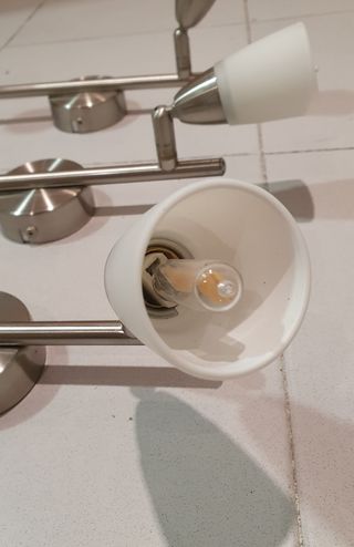 Conjunto de 3 apliques/lamparas de pared/ techo.