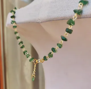 Collana agata verde
