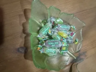 Recipiente cristal hoja verde