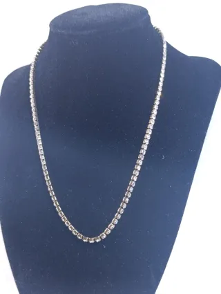 Colgante Acero dorado con Circonitas