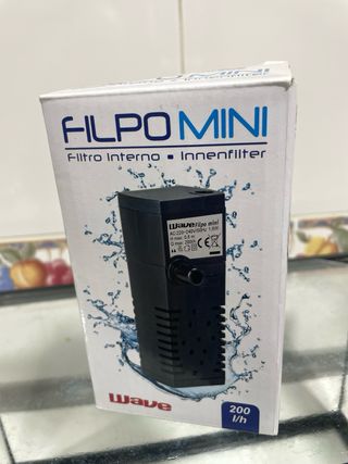 Pecera pequeña con accesorios