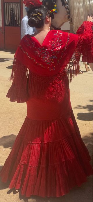 Vestido Flamenca Micaela Villa Rojo