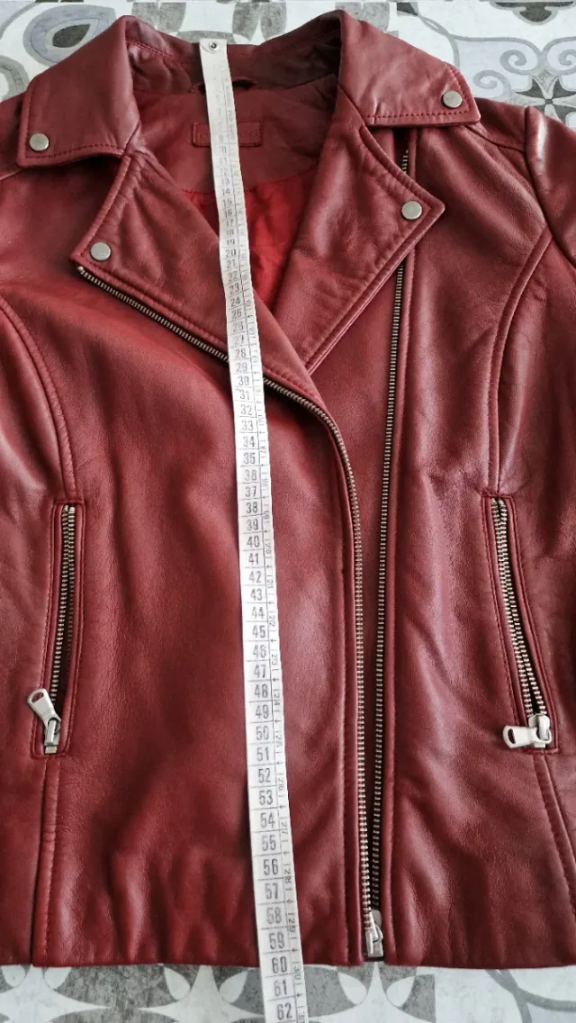 Giacca chiodo donna Promod rossa