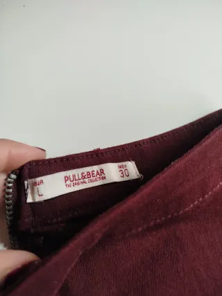 Falda Pull&Bear burdeos