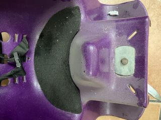 Asiento infantil morado para bicicleta