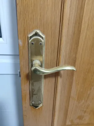 Puerta maciza de roble