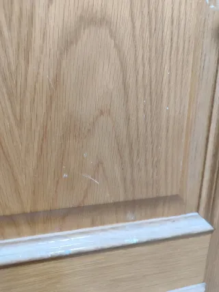 Puerta maciza de roble