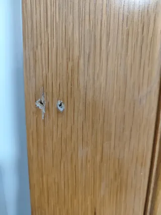 Puerta maciza de roble