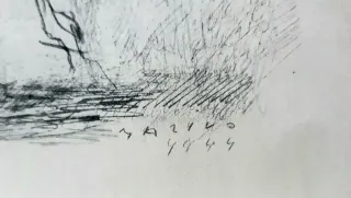 Marino Marini Grupo Caballeros Litografía