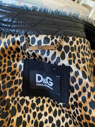 Chaqueta acolchada piel cordero lujo