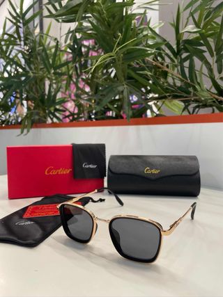 Gafas de Sol Cartier Doradas y Negras