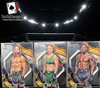: Lotto Carte UFC Topps Finest 2024 - Rare Aqua