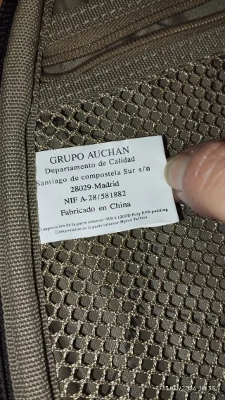 Maleta Marrón Chocolate con Ruedas Auchan