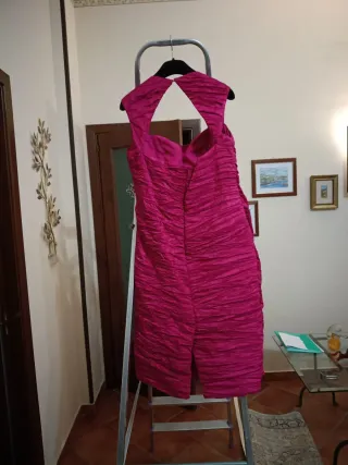 Vestito cerimonia fucsia donna